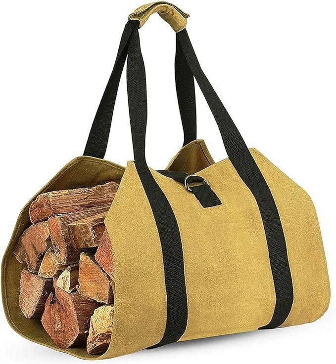 Boat Shape Canvas Firewood Log Carriers